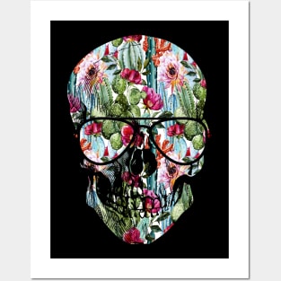 Tropical Summer Skull Funny Summer Vacation Posters and Art